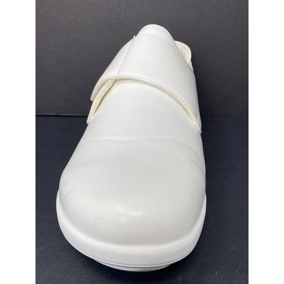 Alegria Spright sz 11 / 41 White Slip-On Shoes Non-Marking Slip Resistant Sole - Picture 8 of 10